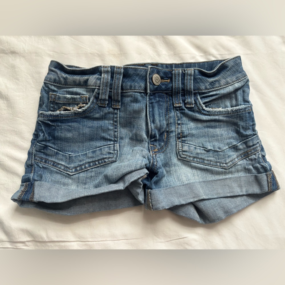 Aeropostale Low-Rise Classic Midi Blue Denim Jeans